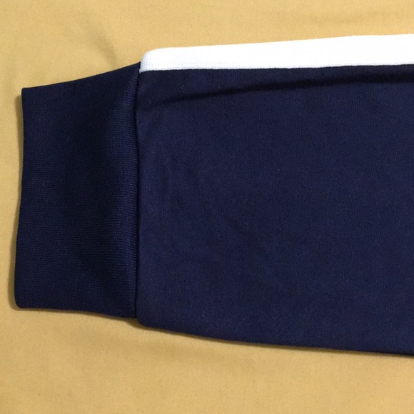 New Navy & White Track Athletic Leisure Jacket L - Picture 9 of 9